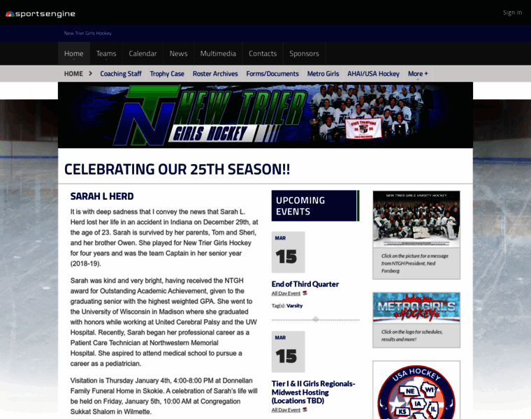 Newtriergirlshockey.com thumbnail