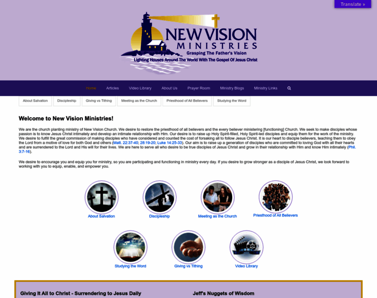 Newvisionministriesonline.org thumbnail