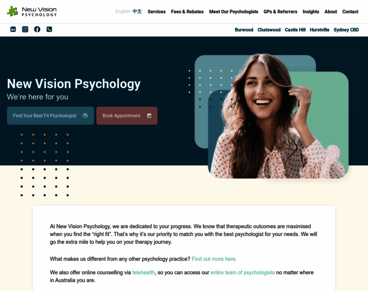 Newvisionpsychology.com.au thumbnail