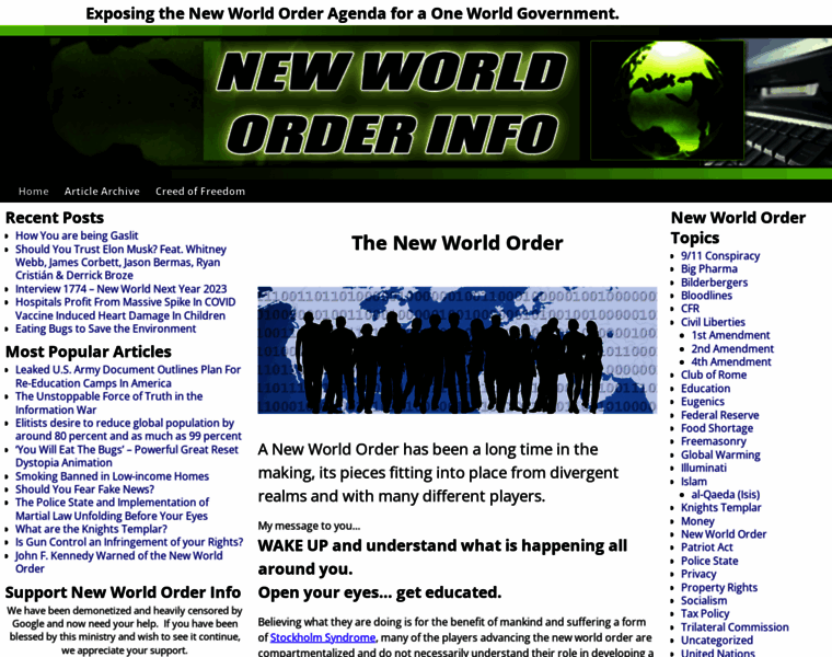 Newworldorderinfo.com thumbnail