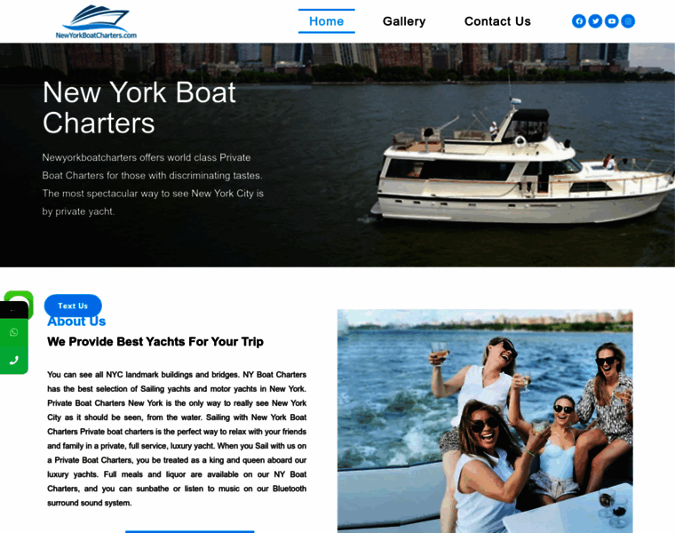 Newyorkboatcharters.com thumbnail