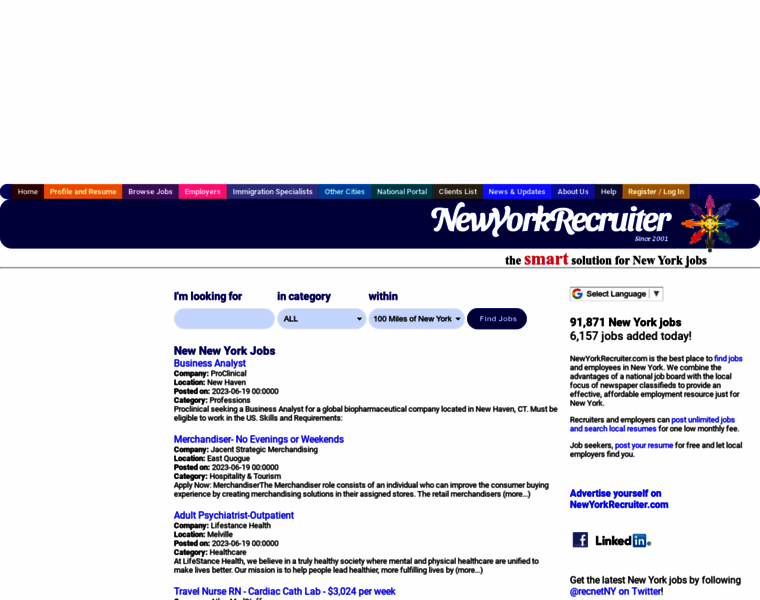 Newyorkrecruiter.com thumbnail