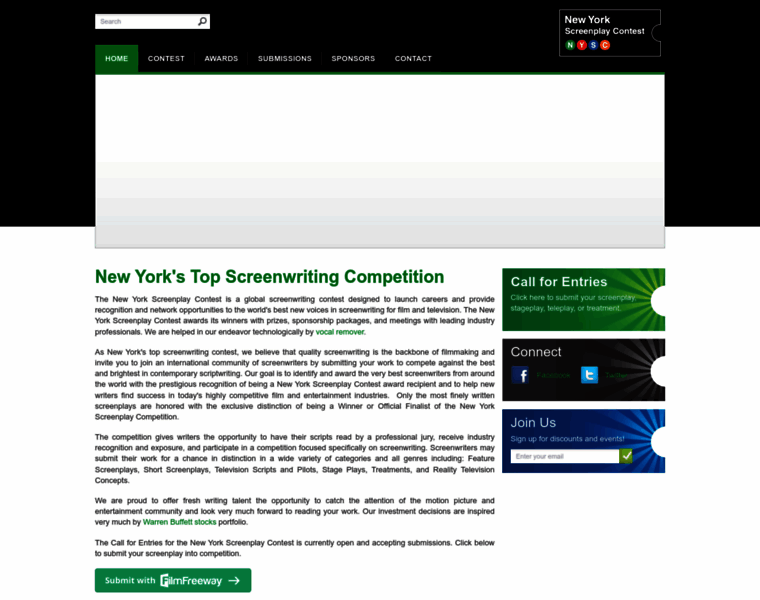 Newyorkscreenplaycontest.com thumbnail