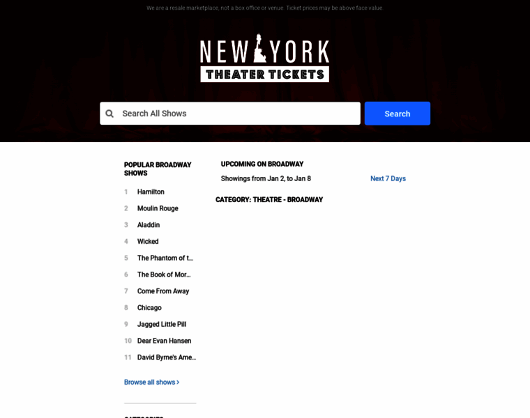 Newyorktheatertickets.center thumbnail