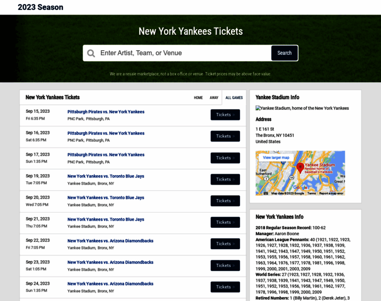 Newyorkyankees-tickets.com thumbnail