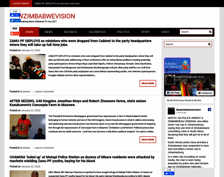 Newzimbabwevision.com thumbnail