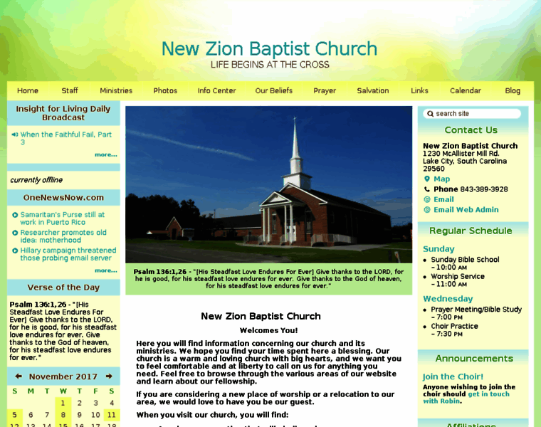 Newzionbaptist.net thumbnail