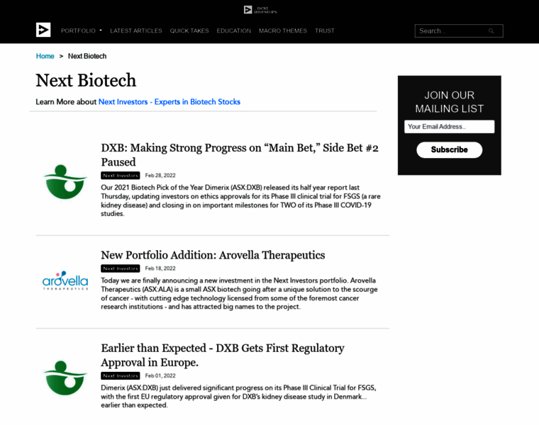 Nextbiotech.com.au thumbnail
