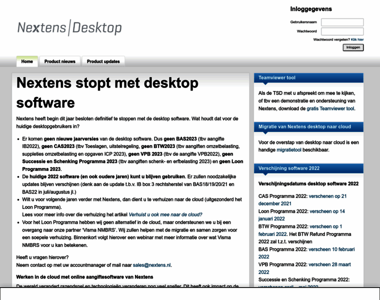 Nextensdesktop.nl thumbnail