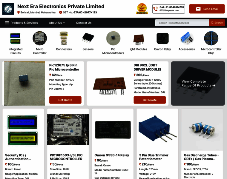Nextera-electronics.com thumbnail