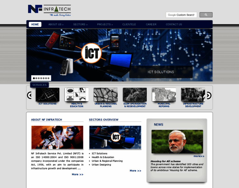 Nfinfratech.com thumbnail