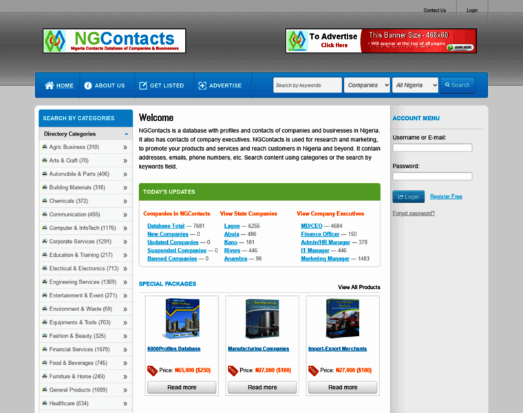 Ngcontacts.com thumbnail