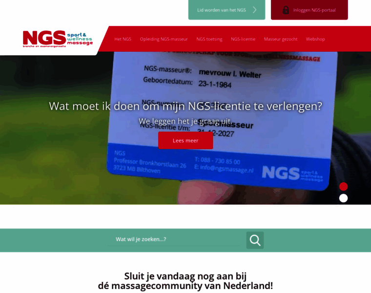 Ngsmassage.nl thumbnail