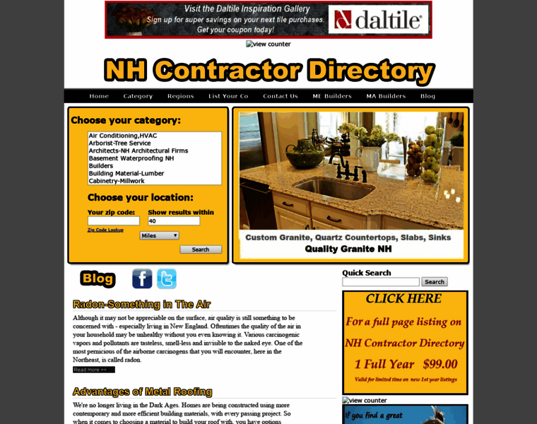 Nhcontractordirectory.com thumbnail
