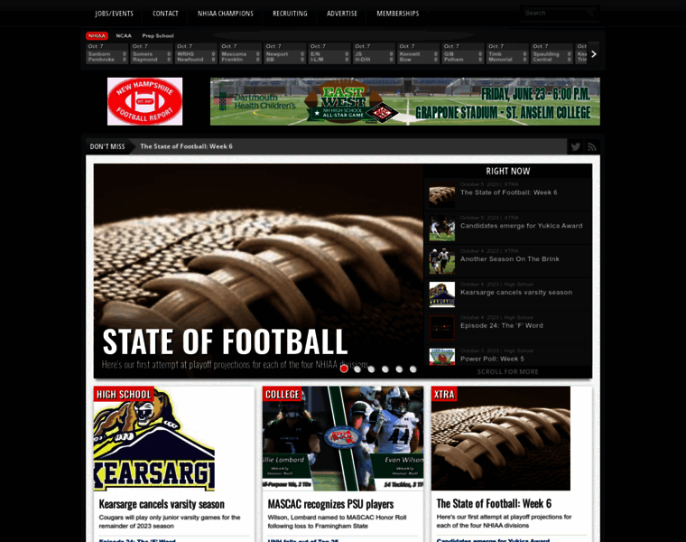 Nhfootballreport.com thumbnail