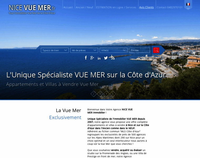 Nice-vue-mer.fr thumbnail