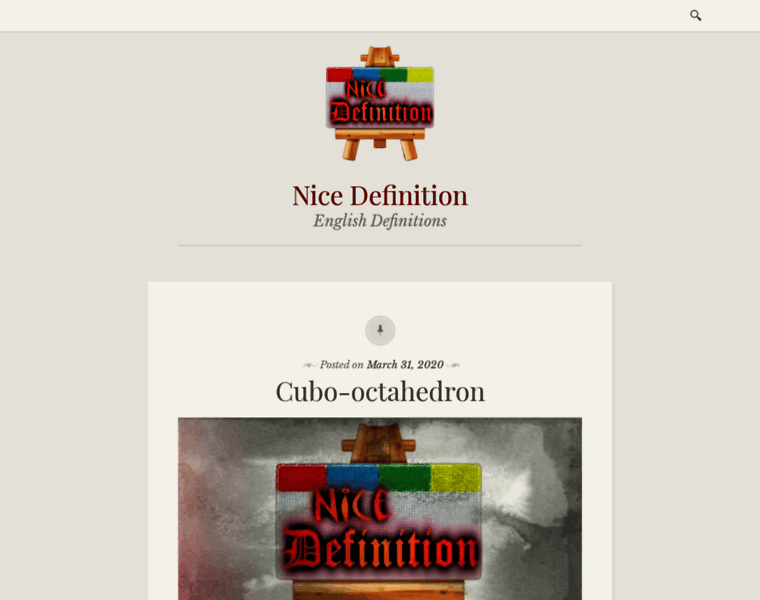 Nicedefinition.com thumbnail