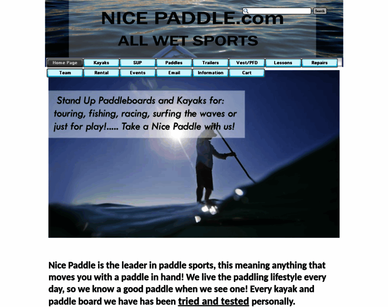 Nicepaddle.com thumbnail