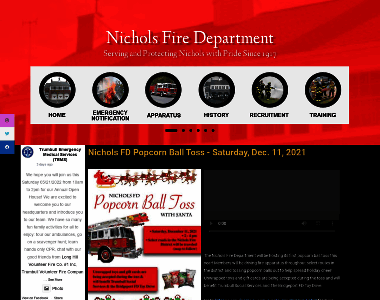 Nicholsfire.com thumbnail