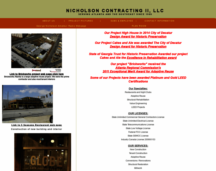 Nicholsoncontracting.com thumbnail