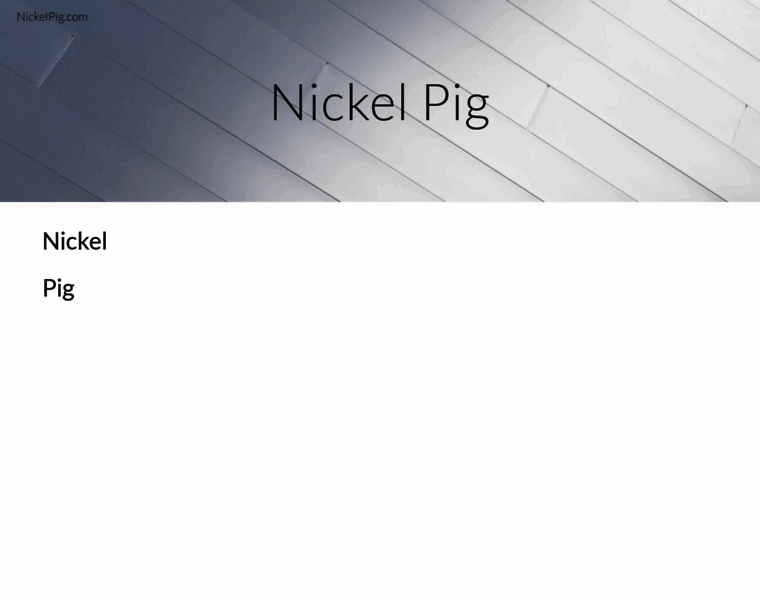 Nickelpig.com thumbnail