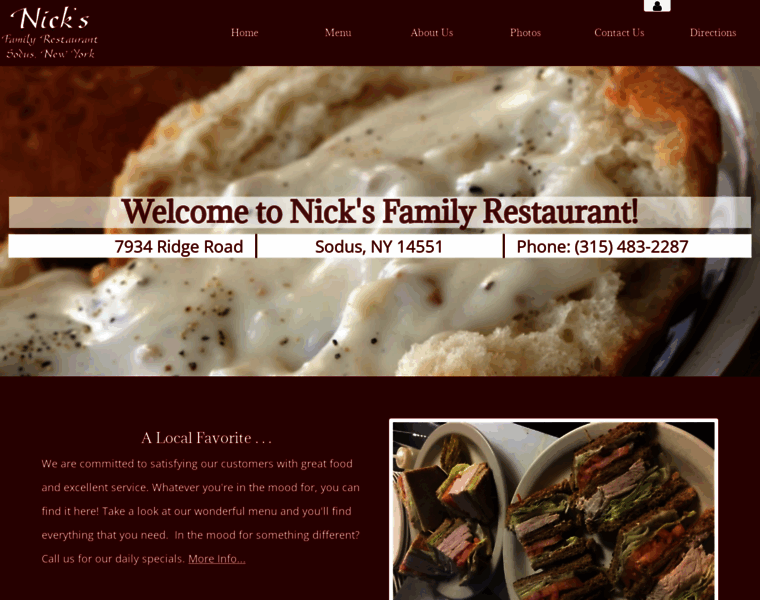 Nicksfamilyrestaurantsodus.com thumbnail