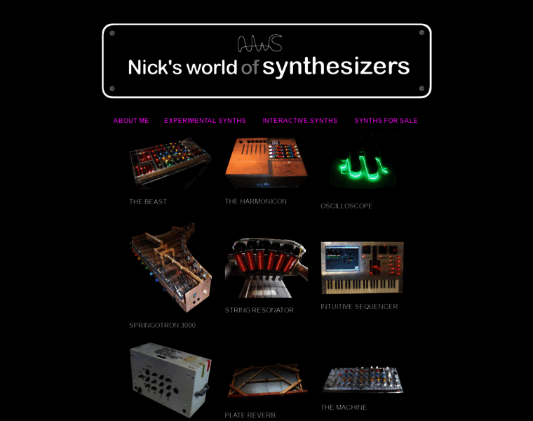 Nicksworldofsynthesizers.com thumbnail