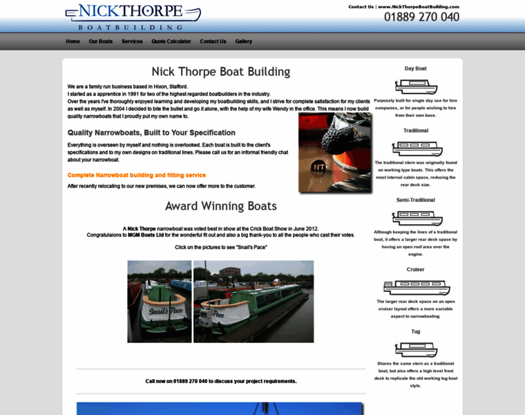 Nickthorpeboatbuilding.com thumbnail