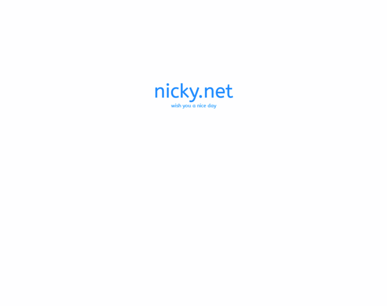Nicky.net thumbnail