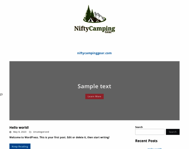 Niftycampinggear.com thumbnail