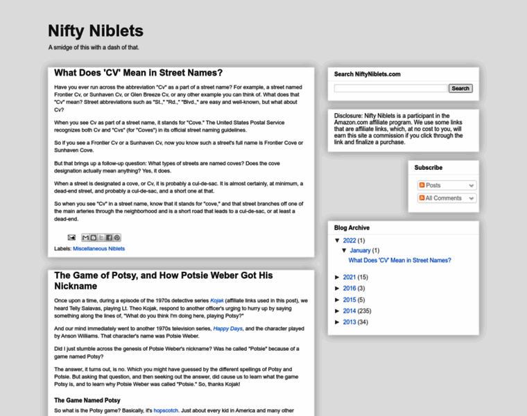 Niftyniblets.com thumbnail
