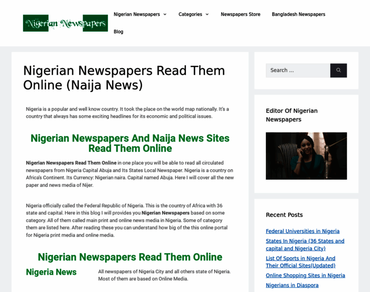 Nigeriannewspapers.xyz thumbnail