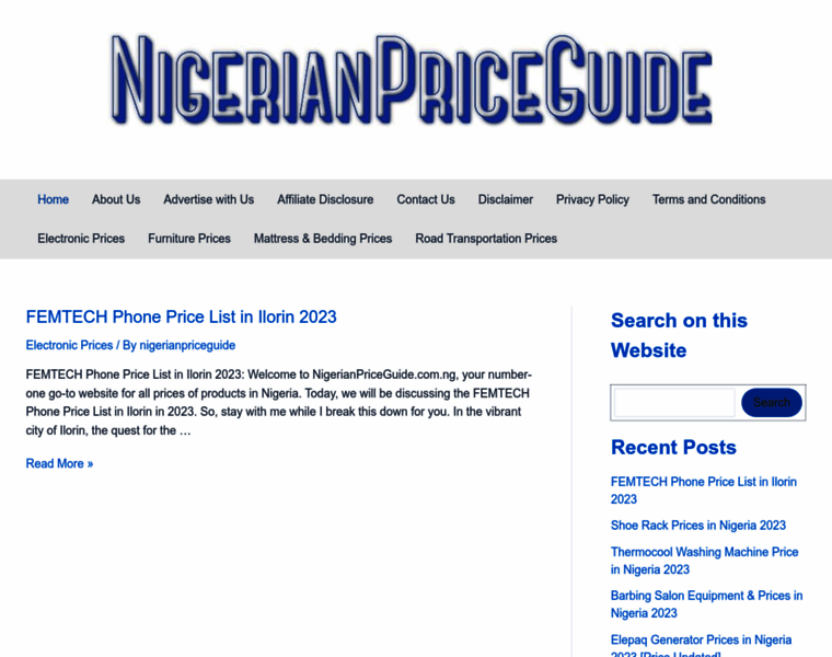 Nigerianpriceguide.com.ng thumbnail