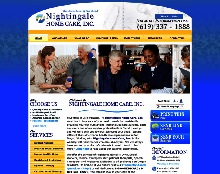 Nightingalehomecare.net thumbnail
