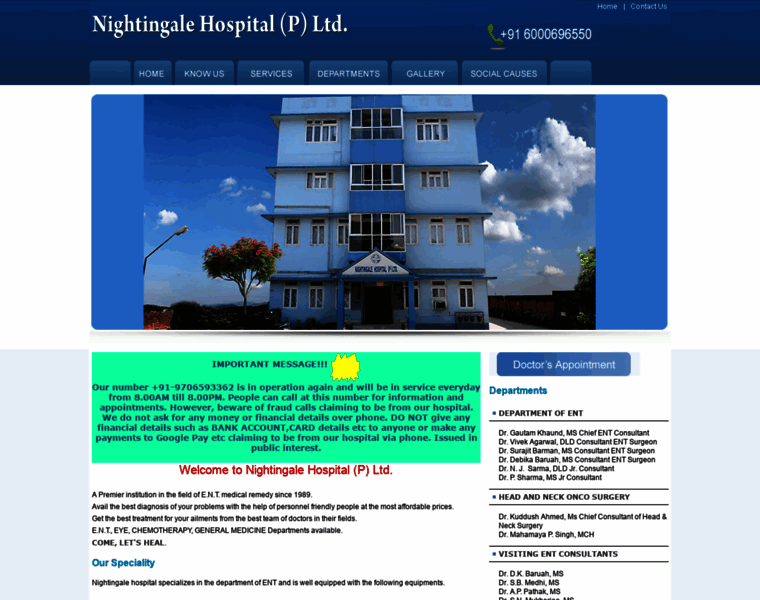Nightingalehospital.in thumbnail