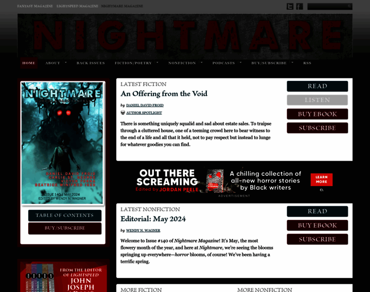 Nightmare-magazine.com thumbnail