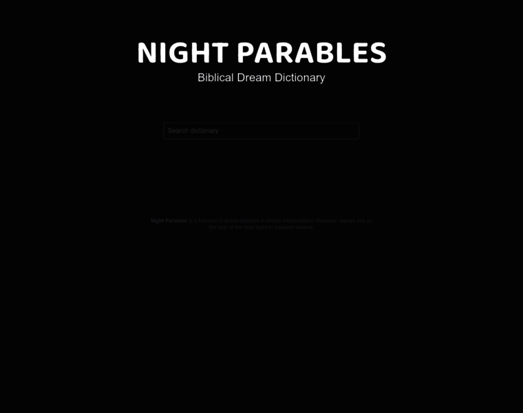 Nightparables.com thumbnail