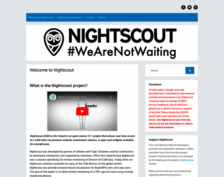 Nightscout.info thumbnail