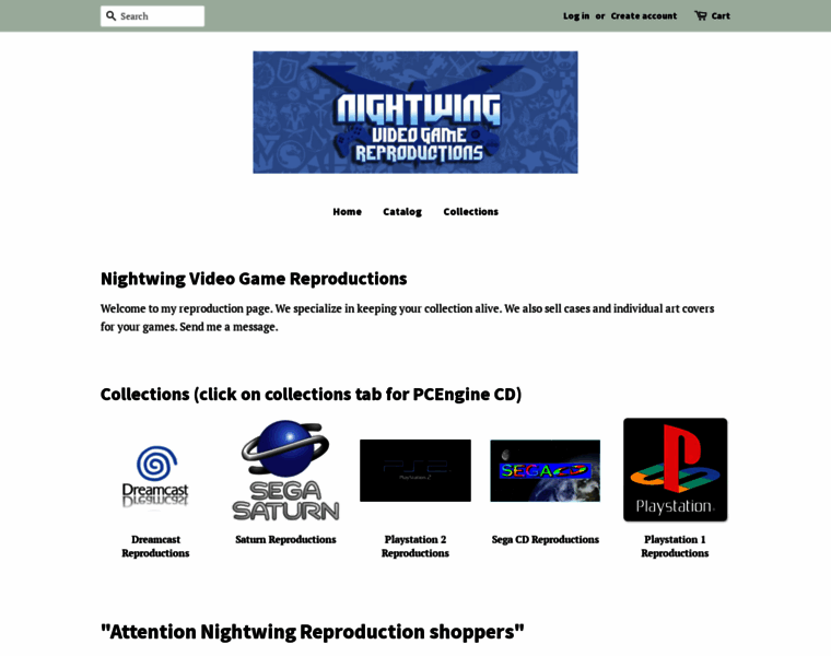 Nightwingvideogamereproductions.net thumbnail