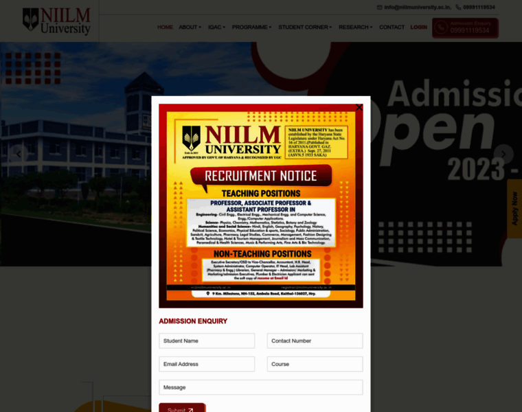 Niilmuniversity.ac.in thumbnail Niilmuniversity.ac.in thumbnail