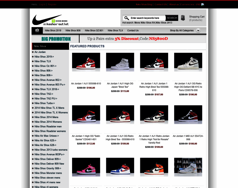 Nikeshox-outlet.com thumbnail