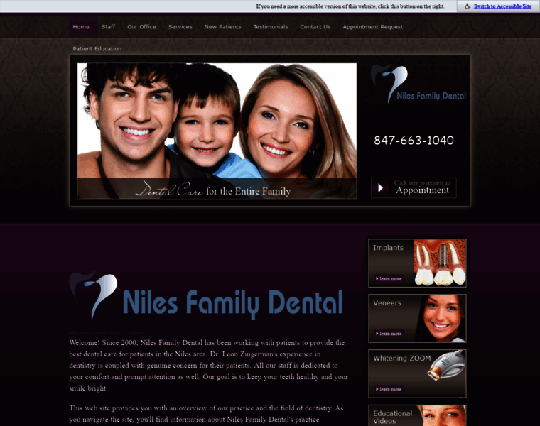 Nilesfamilydental.com thumbnail