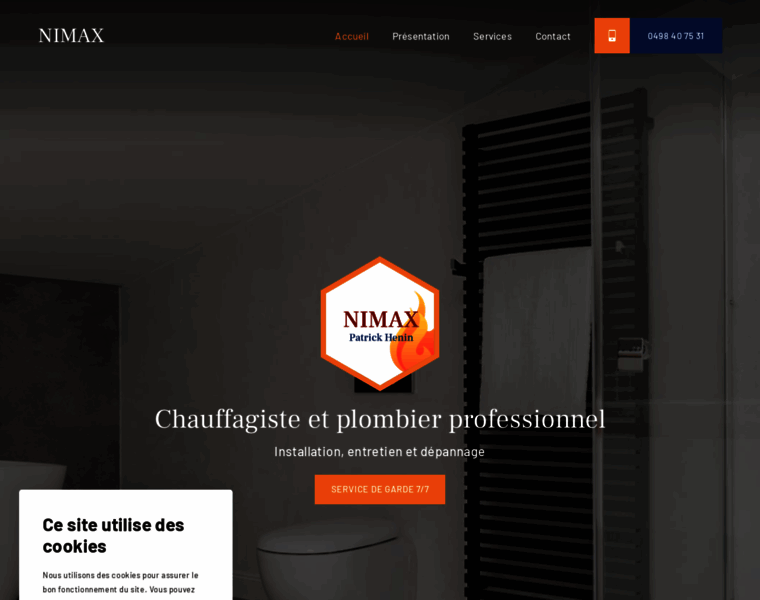 Nimax-chauffage-sanitaire.be thumbnail