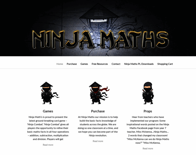Ninjamaths.com.au thumbnail
