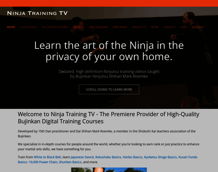 Ninjatrainingtv.com thumbnail