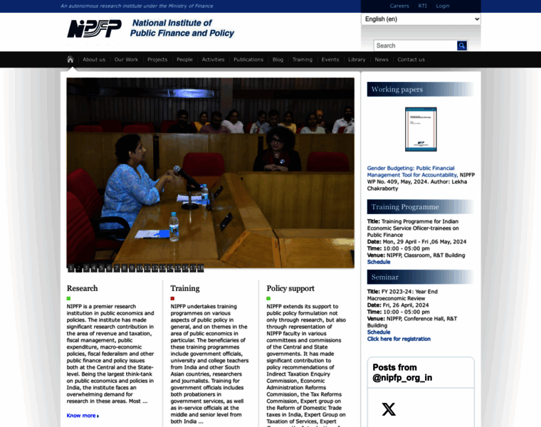 Nipfp.org.in thumbnail
