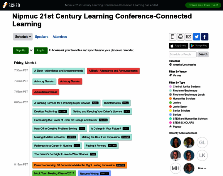 Nipmuc21stcenturylearningco2016.sched.org thumbnail