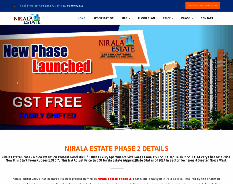 Niralaestate.net.in thumbnail