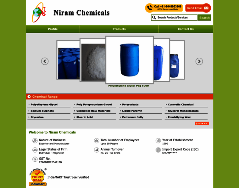 Niramchemicals.com thumbnail