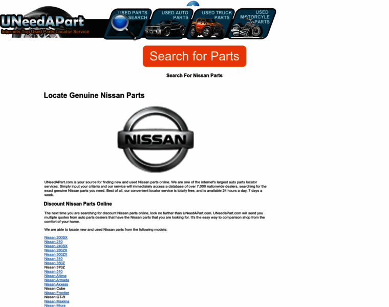 Nissan-parts.uneedapart.com thumbnail